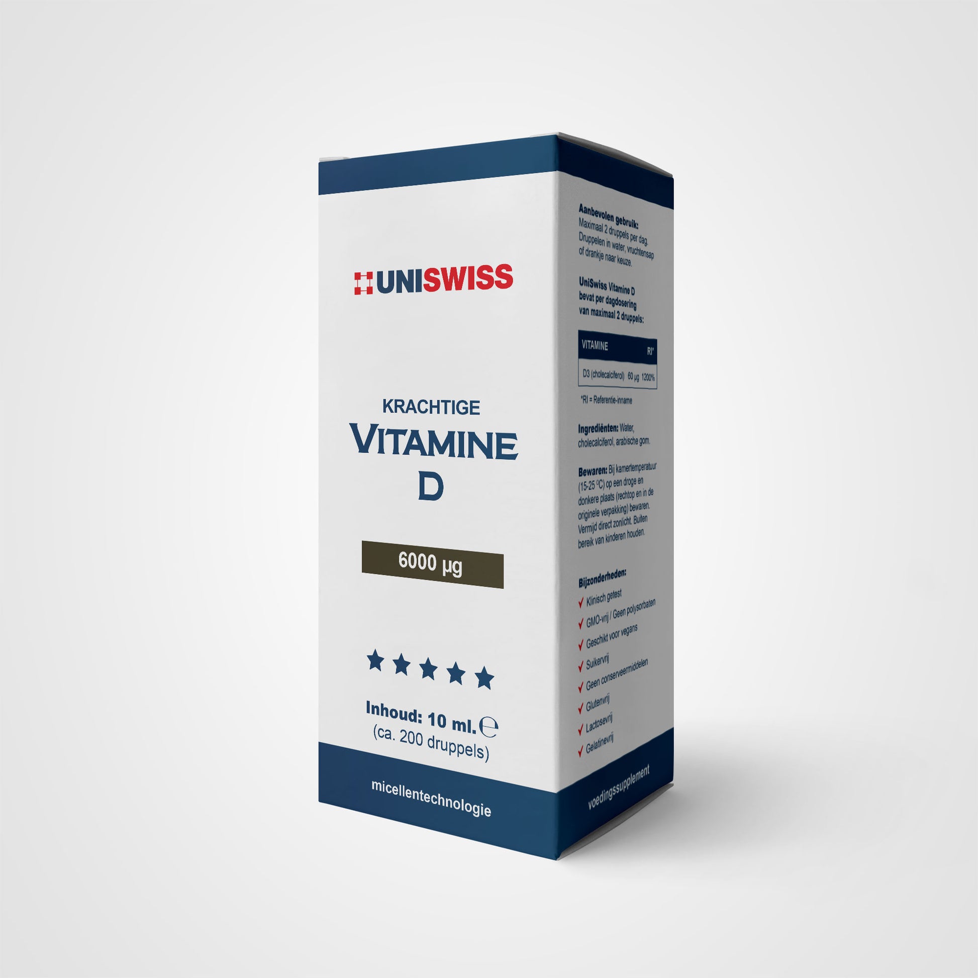 Uni Swiss vitamine D supplement wateroplosbaar